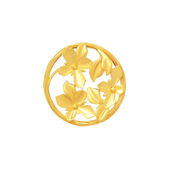 Paradise Light Weight Earring In 22K Yellow Gold