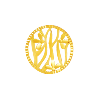 Paradise Light Weight Earring In 18K Yellow Gold