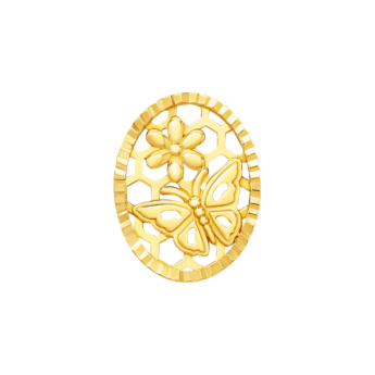 Paradise Light Weight Earring In 18K Yellow Gold