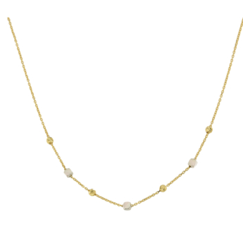 Prisma Cubes 18K Yellow & White Gold Necklace