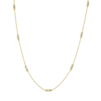 Prisma Cubes 18K Yellow & White Gold Necklace