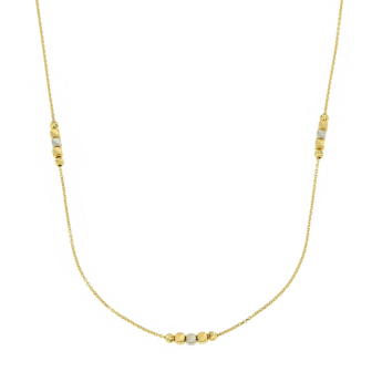 Prisma Cubes 18K Yellow & White Gold Necklace