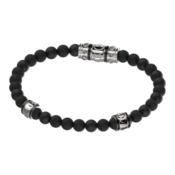 قلادة ريفولف من الفضة والأونيكس الأسود