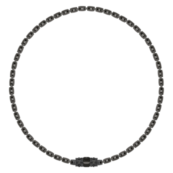 قلادة ريفولف باللون الأسود من الفضة 




