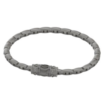 Gunmetal Revolve Bracelet in Silver 