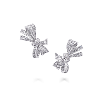 Graff Tilda's Bow Classic Diamond Stud Earrings
