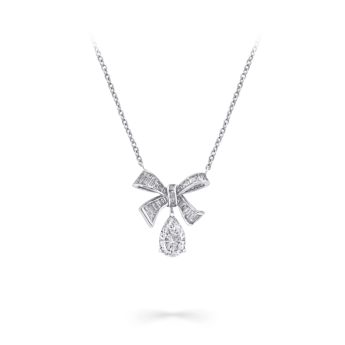 Graff Bow Baguette
Cut Diamond Pendant