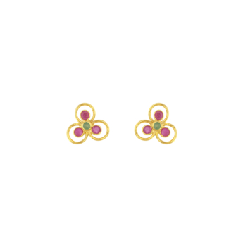 Rangoli 22k Yellow Gold Earrings