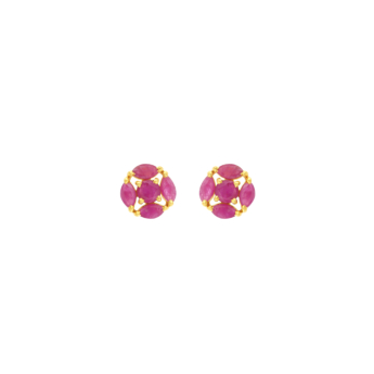 Rangoli 22k Yellow Gold Earrings