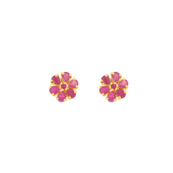 Rangoli 22k Yellow Gold Earrings