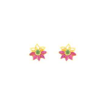 Rangoli 22k Yellow Gold Earrings