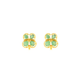 Rangoli 22k Yellow Gold Earrings