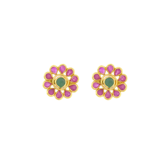 Rangoli 22k Yellow Gold Earrings