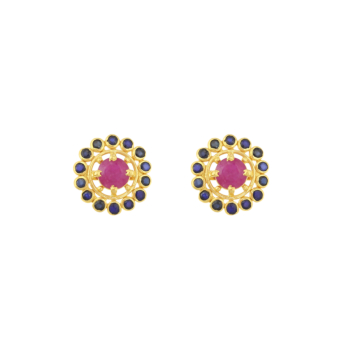 Rangoli 22k Yellow Gold Earrings