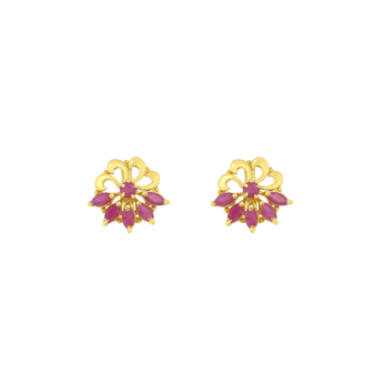 Rangoli 22k Yellow Gold Earrings