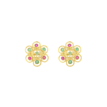 Rangoli 22k Yellow Gold Earrings
