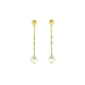Kiku 18k Yellow Gold Earring