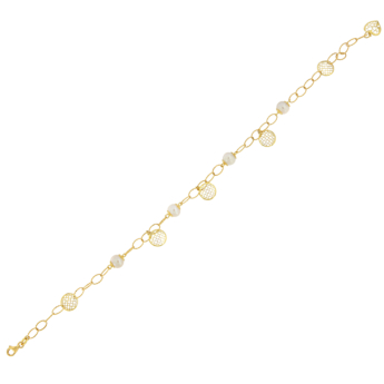 Kiku Trendy 18k Yellow Gold Anklet