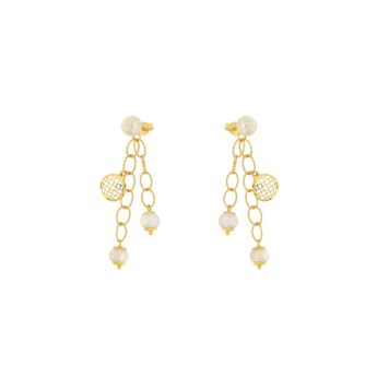 Kiku 18k Yellow Gold Earring
