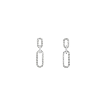 Youth Lync 18k White Gold Earrings