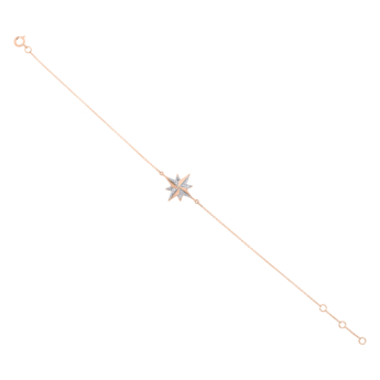 Youth North Star 18k Rose Gold Diamond Bracelet