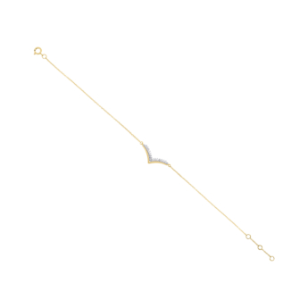 Youth Peak 18k Yellow Gold Diamond Bracelet