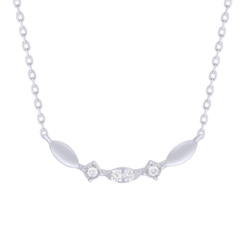 Youth 18K White Gold Diamond Pendant Chain