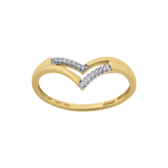 Youth Peak 18k Yellow Gold Diamond Ring