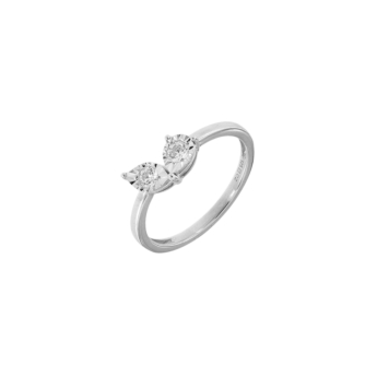 Youth U&I 18k White Gold Diamond Ring