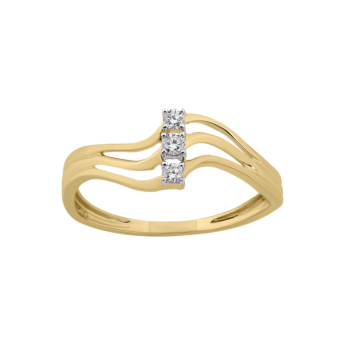 Youth Wave 18k White Gold Diamond Ring