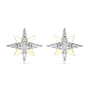 Youth North Star 18k Yellow Gold Diamond Earrings