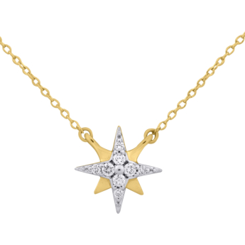 Youth North Star 18k Yellow Gold Diamond Necklace