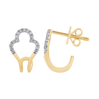 Youth Volare 18k Yellow Gold Diamond Earrings
