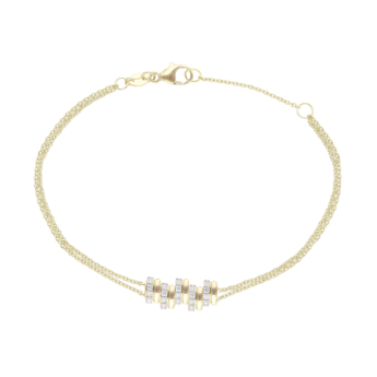 Wi'am Rhythm 18k Yellow Gold Diamond Bracelet