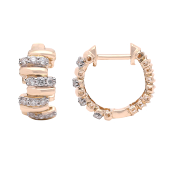 Wi'am Rhythm 18k Rose Gold Diamond Earrings