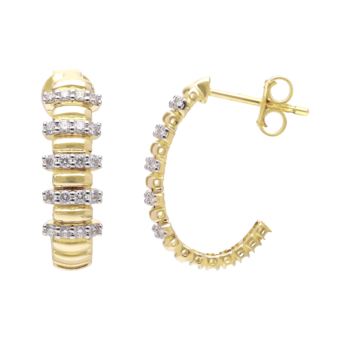 Wi'am Rhythm 18k Yellow Gold Diamond Earrings