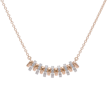 Wi'am Rhythm 18k Rose Gold Diamond Necklace