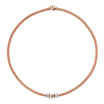 Fope Solo Necklace with diamonds