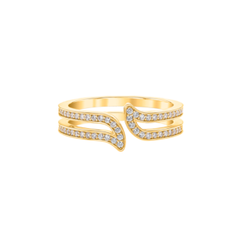 Alif Yellow Gold Diamond Ring