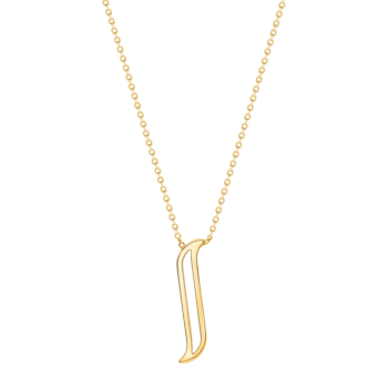 Alif Yellow  Gold Necklace