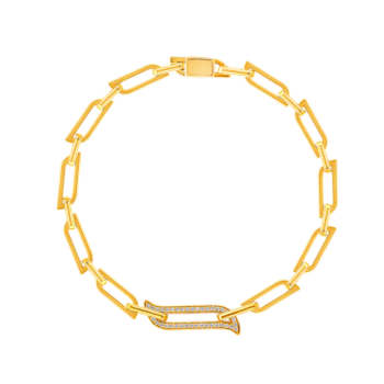 Alif Unity Chain Bracelet 18K Yellow Gold & Diamond