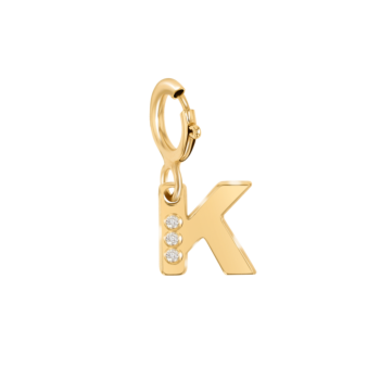 مجوهرات الأطفال من آرا  تعليقة قلادة من الألماس  لحرف "K"
