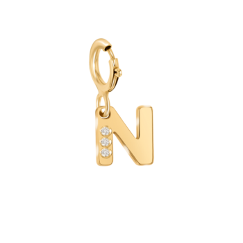 مجوهرات الأطفال من آرا  تعليقة قلادة من الألماس لحرف "N"