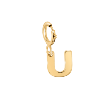 Children's Jewellery Ara Golden  Charm "U" Initial Pendant                  