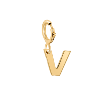 مجوهرات الأطفال من آرا  تعليقة قلادة  من الذهب لحرف "V"