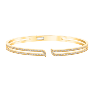 Alif Yellow Gold Diamond Bangle