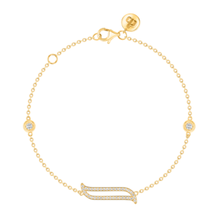 Alif Yellow Gold Diamond Bracelet