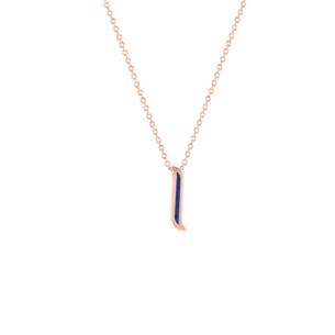 Alif Mosaic Lapis Lazuli Necklace In 18K Rose Gold