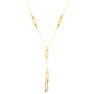 Alif Unity Y Necklace 18K Yellow Gold &Diamond 