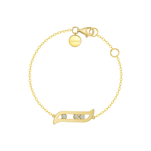 Alif Brilliance 18k Yellow Gold and Diamond Bracelet